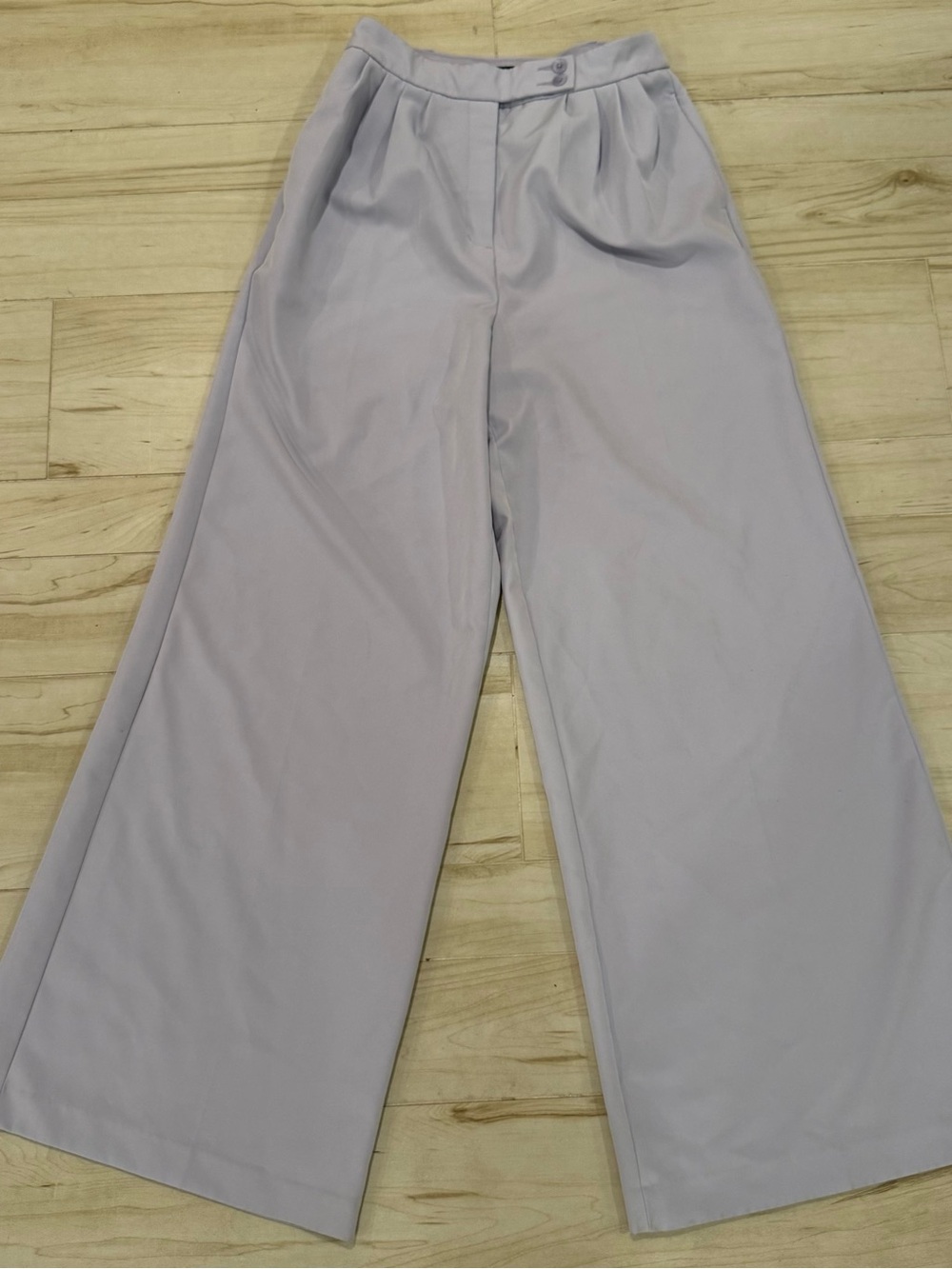 Express Lavender Wide-Leg Trousers